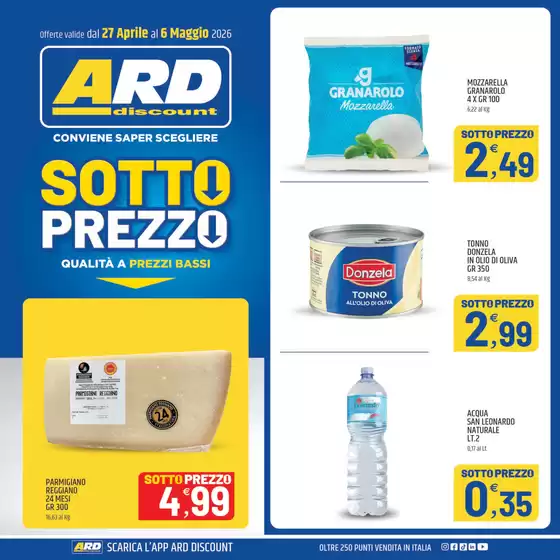 Volantino ARD Discount | Sotto prezzo  | 2026-04-27T00:00:00.000Z - 2026-05-06T00:00:00.000Z