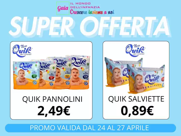 Volantino Sanitaria Gaia a Bitritto | Super offerta | 2026-04-24T00:00:00.000Z - 2026-04-27T00:00:00.000Z