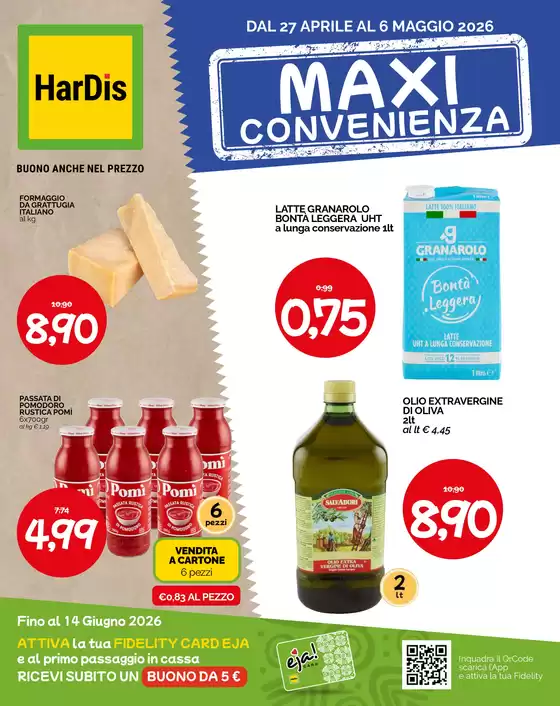 Volantino Hardis | Maxi convenienza | 2026-04-27T00:00:00.000Z - 2026-06-14T00:00:00.000Z