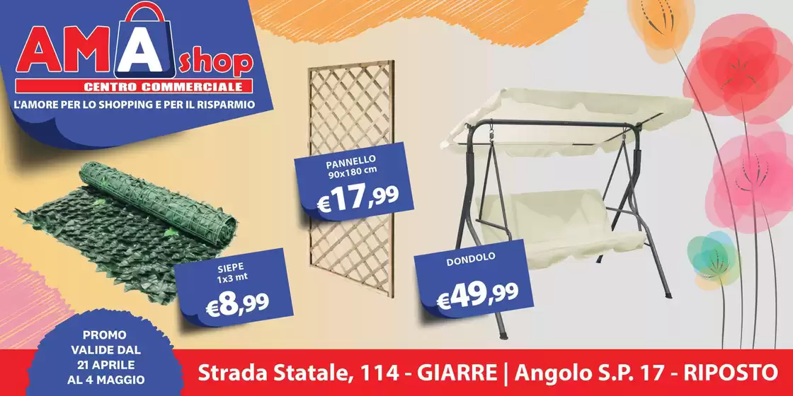 Volantino Amashop | Affari e offerte attuali | 2026-04-21T00:00:00.000Z - 2026-05-04T00:00:00.000Z