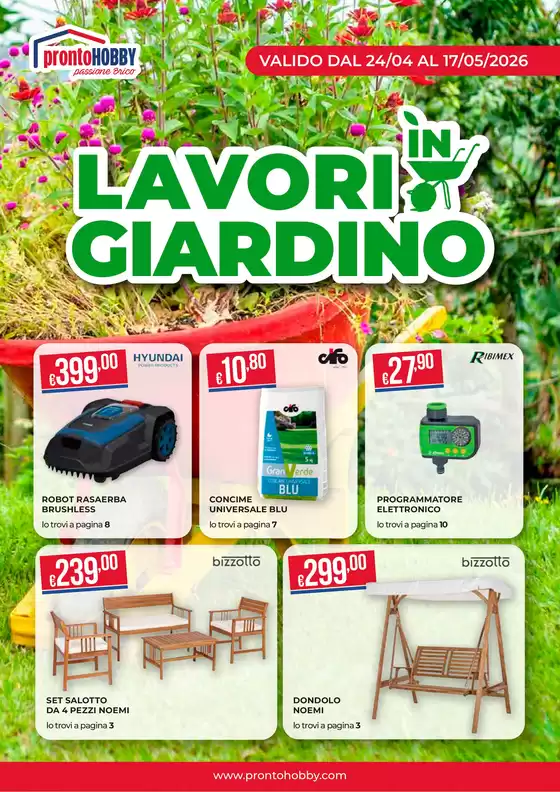 Volantino Pronto Hobby | Lavori in giardino | 2026-04-24T00:00:00.000Z - 2026-05-17T00:00:00.000Z