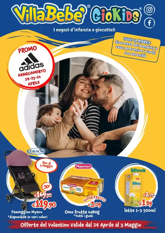 Volantino Villa bebè a Gurro | Valide dal 24 aprile al 3 maggie | 2026-04-24T00:00:00.000Z - 2026-05-03T00:00:00.000Z