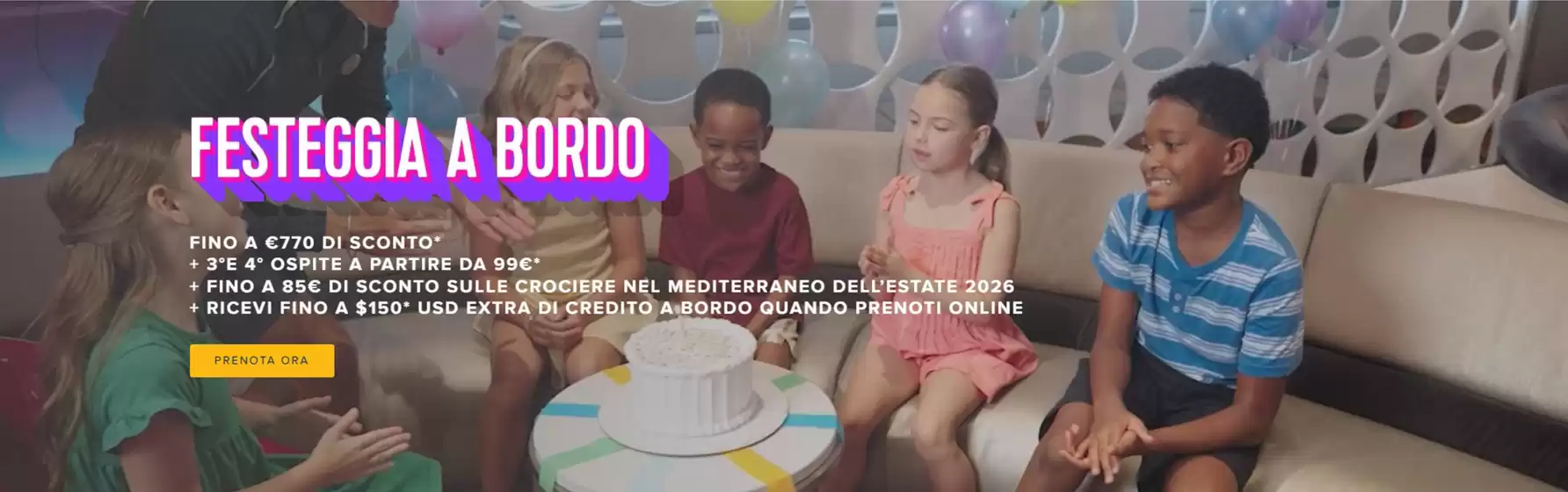 Volantino Royal Caribbean a Roma | Festeggia a bordo  | 2026-04-24T00:00:00.000Z - 2026-04-27T00:00:00.000Z