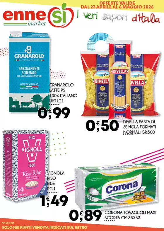 Volantino Ennesi Supermercati | Offerte valide dal 23 aprile al 6 maggio | 2026-04-23T00:00:00.000Z - 2026-05-06T00:00:00.000Z