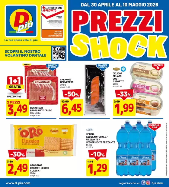 Volantino Dpiu | Prezzi Shock | 2026-04-30T00:00:00.000Z - 2026-05-10T00:00:00.000Z