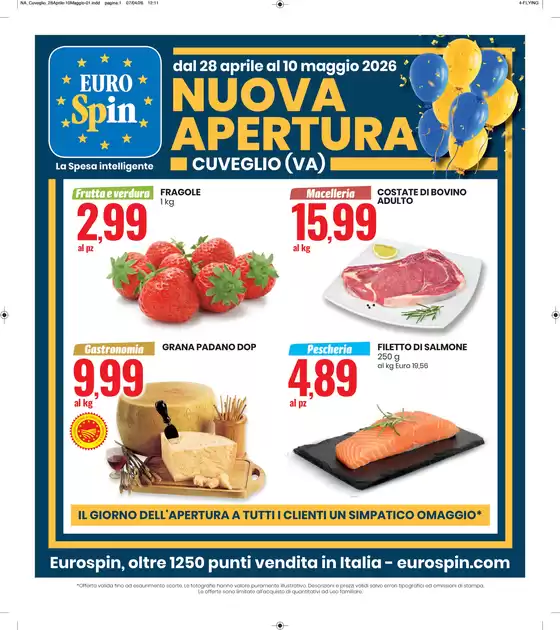 Volantino Eurospin a Valderice | Nuova Apertura Cuveglio | 2026-04-28T00:00:00.000Z - 2026-05-10T00:00:00.000Z