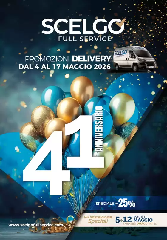 Volantino Scelgo | 41 anniversario | 2026-05-04T00:00:00.000Z - 2026-05-17T00:00:00.000Z