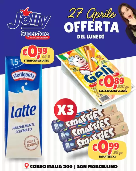Volantino Jolly Market | Offerta | 2026-04-27T00:00:00.000Z - 2026-04-27T00:00:00.000Z