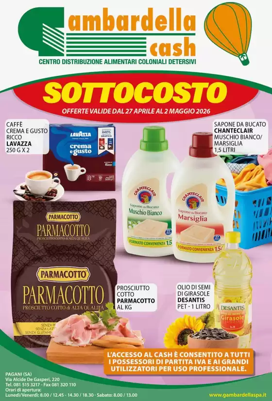 Volantino Gambardella Cash | Sottocosto | 2026-04-27T00:00:00.000Z - 2026-05-02T00:00:00.000Z