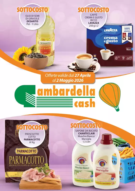 Volantino Gambardella Cash | Offerte valide dal 27 aprile al 2 maggio | 2026-04-27T00:00:00.000Z - 2026-05-02T00:00:00.000Z