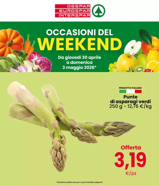 Volantino Interspar | Occasioni del weekend | 2026-04-30T00:00:00.000Z - 2026-05-03T00:00:00.000Z