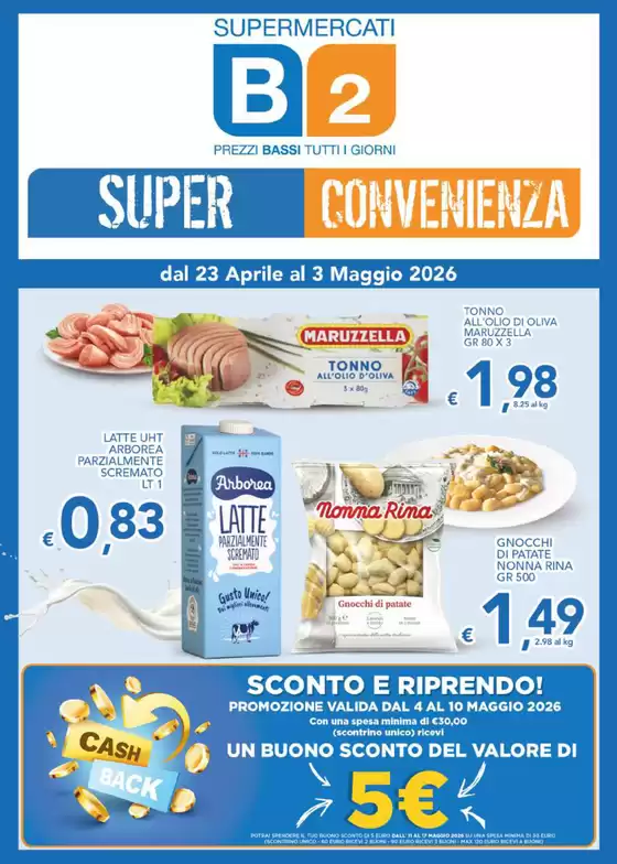 Volantino Supermercati B2 | Super convenienza | 2026-04-27T00:00:00.000Z - 2026-05-10T00:00:00.000Z