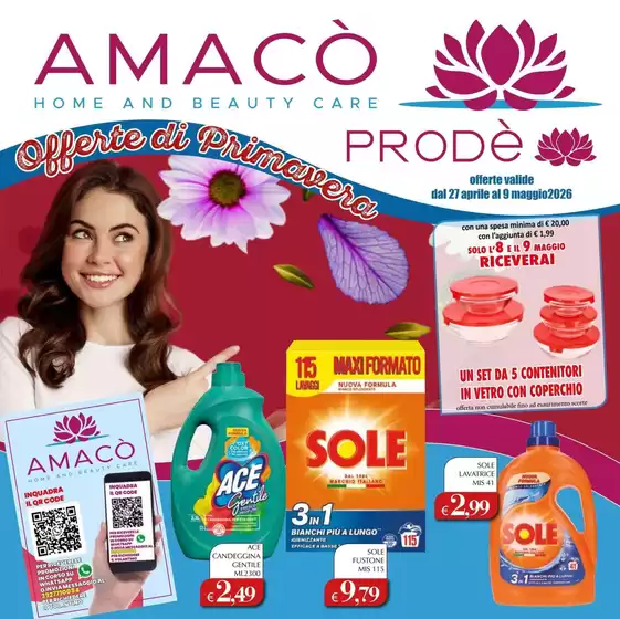 Volantino Amacò | Offerte di primavera | 2026-04-27T00:00:00.000Z - 2026-05-09T00:00:00.000Z