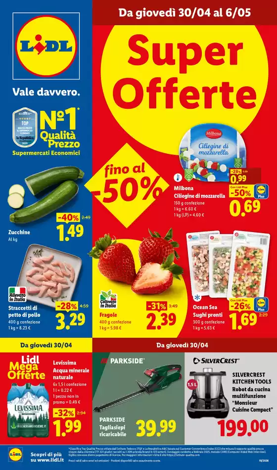 Volantino Lidl | Super offerte | 2026-04-30T00:00:00.000Z - 2026-05-06T00:00:00.000Z