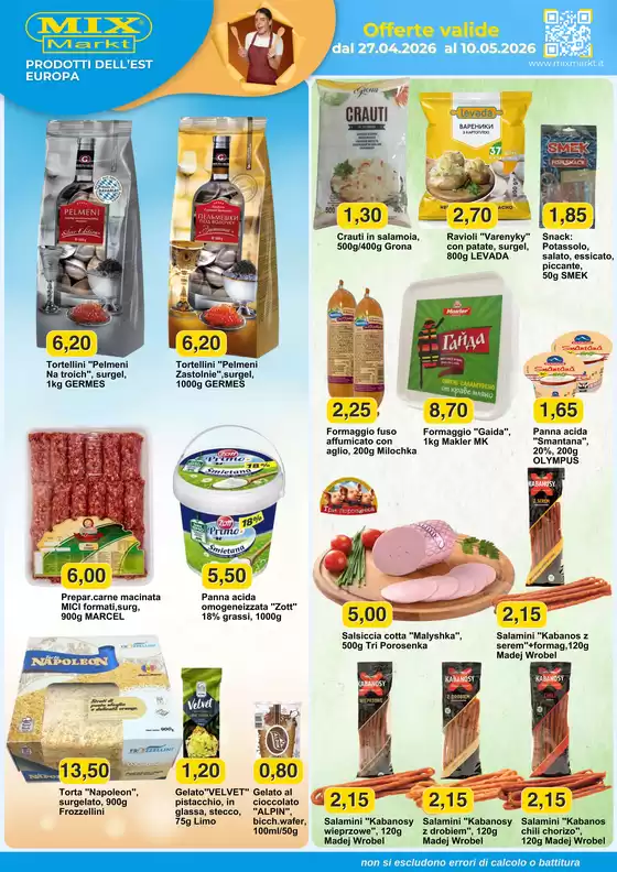 Volantino Mix Markt a Somma Vesuviana | Prodotti Dell'Est Europa  | 2026-04-27T00:00:00.000Z - 2026-05-10T00:00:00.000Z