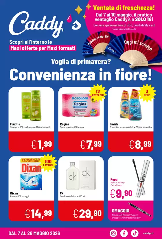 Volantino Caddy's a Foresto Sparso | Voglia di primavera? Convenienza in fiore! | 2026-05-07T00:00:00.000Z - 2026-05-26T00:00:00.000Z