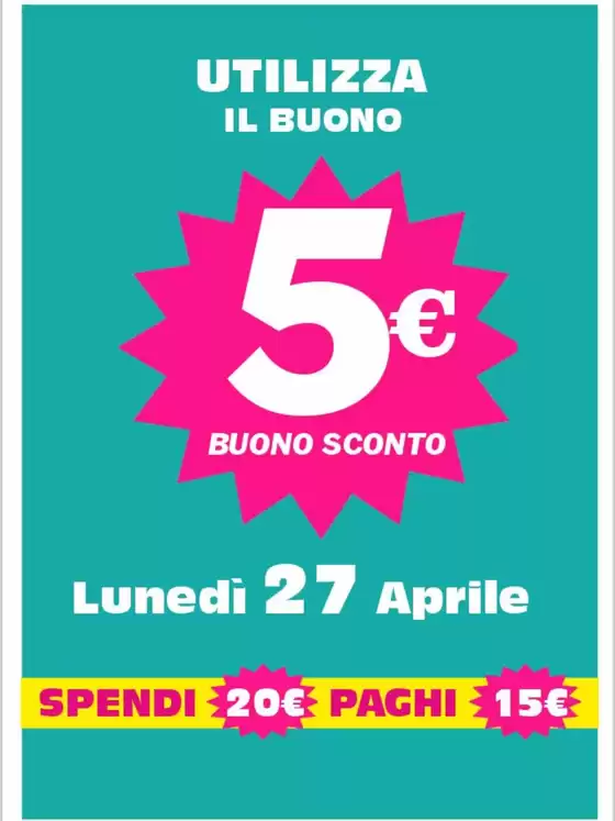 Volantino Euro Shop | 5 euro buono sconto  | 2026-04-27T00:00:00.000Z - 2026-04-27T00:00:00.000Z