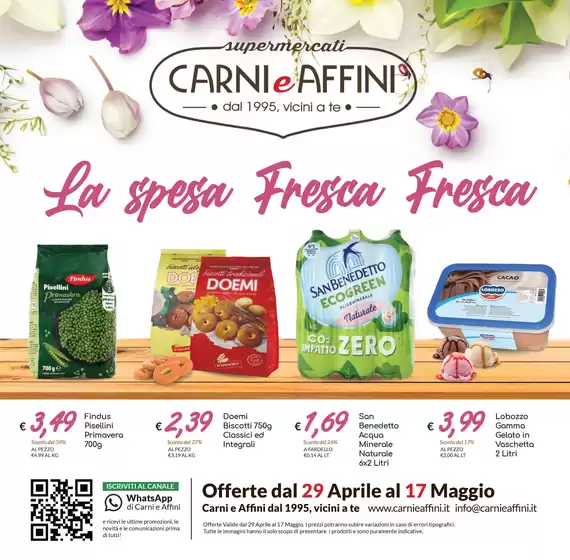 Volantino Carni e Affini | La spesa fresca fresca | 2026-04-29T00:00:00.000Z - 2026-05-17T00:00:00.000Z