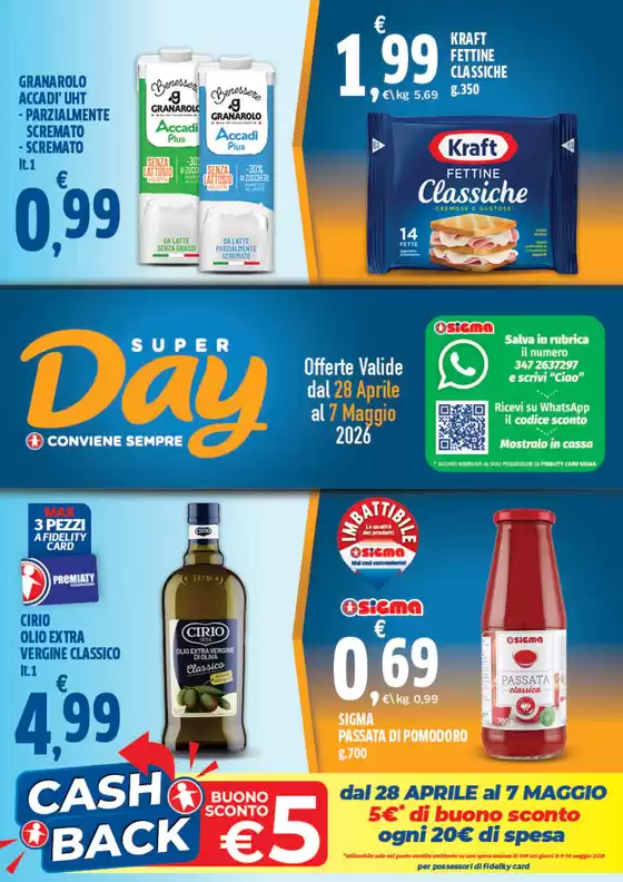Volantino Superday | Offerte Valide dal 28 Aprile al 7 Maggio 2026 | 2026-04-28T00:00:00.000Z - 2026-05-07T00:00:00.000Z
