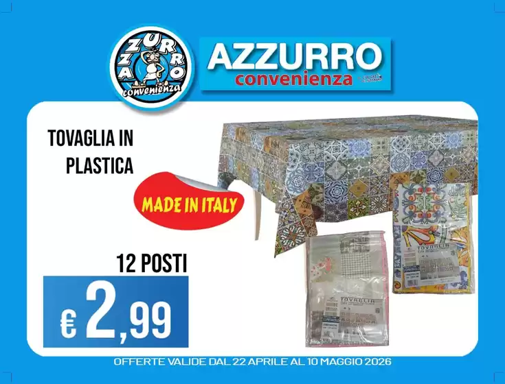 Volantino Azzurro Convenienza | Offerte  | 2026-04-22T00:00:00.000Z - 2026-05-10T00:00:00.000Z