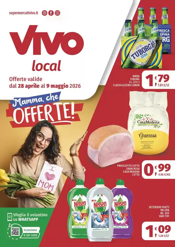 Volantino Vivo Supermercati | Mamma che offerte! | 2026-04-28T00:00:00.000Z - 2026-05-09T00:00:00.000Z
