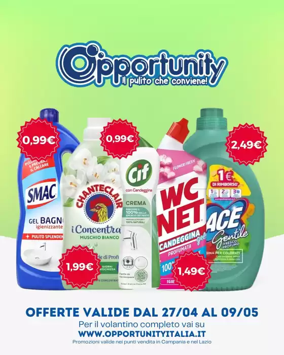 Volantino Opportunity Shop a Barano d'Ischia | offerte valide dal 27/04 al 09/05 | 2026-04-27T00:00:00.000Z - 2026-05-09T00:00:00.000Z