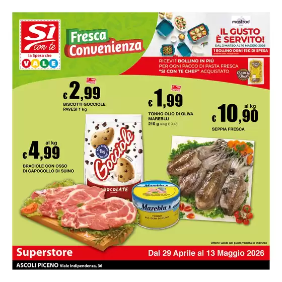 Volantino Si con te superstore | Fresca convenienza | 2026-04-29T00:00:00.000Z - 2026-05-13T00:00:00.000Z