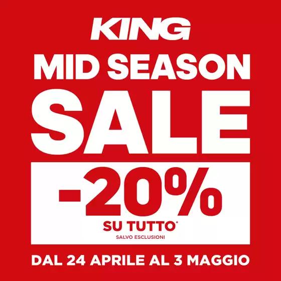 Volantino Le Fornaci Mega Shopping a Santa Lucia di Piave | King Mid season | 2026-04-28T00:00:00.000Z - 2026-05-03T00:00:00.000Z