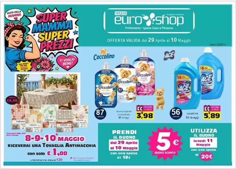 Volantino Euro Shop a Vobbia | Super mamma super prezzi  | 2026-04-29T00:00:00.000Z - 2026-05-10T00:00:00.000Z