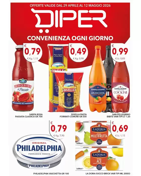 Volantino Diper Spesa a Malgrate | Convenienza ogni giorno | 2026-04-29T00:00:00.000Z - 2026-05-12T00:00:00.000Z
