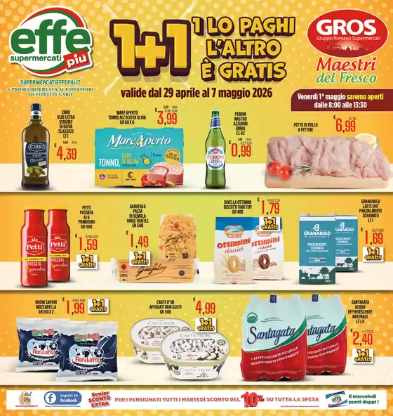 Volantino Effepiù a Malgrate | 1+1 | 2026-04-29T00:00:00.000Z - 2026-05-07T00:00:00.000Z