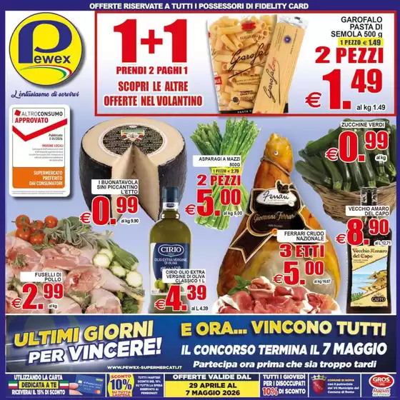 Volantino Pewex | 1+1 | 2026-04-29T00:00:00.000Z - 2026-05-07T00:00:00.000Z