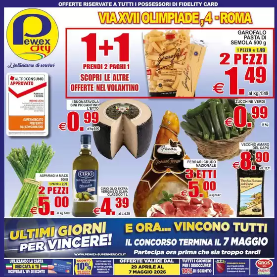 Volantino Pewex | 1+1  | 2026-04-29T00:00:00.000Z - 2026-05-07T00:00:00.000Z
