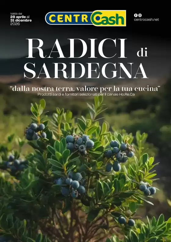 Volantino Centro Cash | Radici di sardegna | 2026-04-28T00:00:00.000Z - 2026-12-31T00:00:00.000Z
