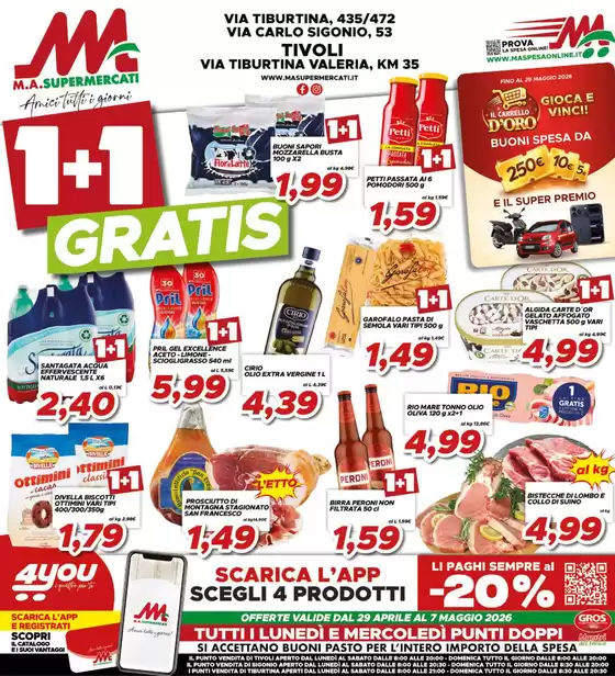 Volantino MA Supermercati a San Marzano sul Sarno | 1+1 gratis | 2026-04-29T00:00:00.000Z - 2026-05-07T00:00:00.000Z