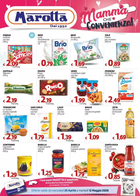 Volantino Marotta | Mamma che convienienza! | 2026-04-29T00:00:00.000Z - 2026-05-12T00:00:00.000Z
