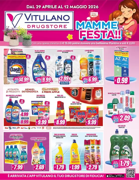 Volantino Vitulano Drugstore a San Mauro Pascoli | Mamme festa!! | 2026-04-29T00:00:00.000Z - 2026-05-12T00:00:00.000Z