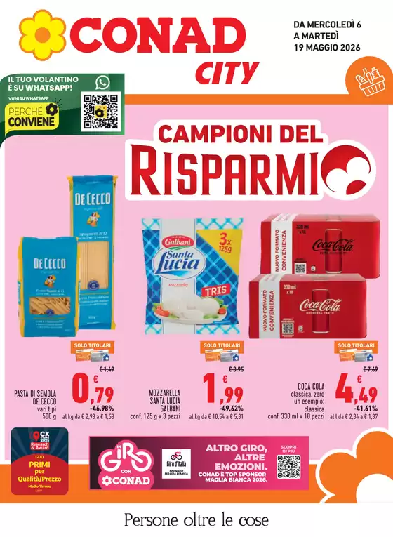 Volantino Conad City | Campioni del risparmio | 2026-05-06T00:00:00.000Z - 2026-05-19T00:00:00.000Z