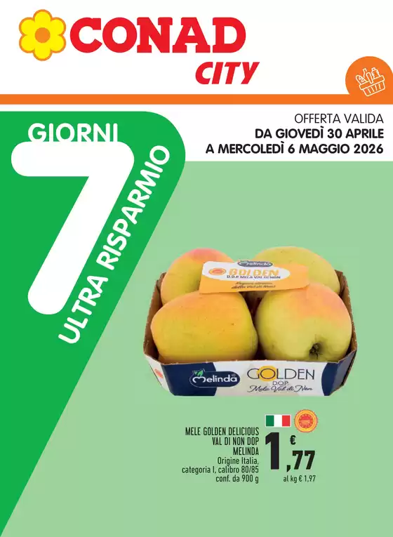 Volantino Conad City a Camposampiero | 7 giorni di ultra risparmio | 2026-04-30T00:00:00.000Z - 2026-05-06T00:00:00.000Z