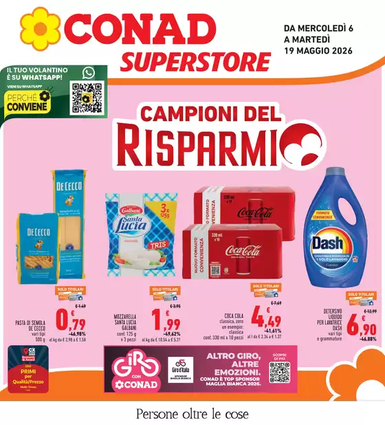 Volantino Conad Superstore | Campioni del risparmio | 2026-05-06T00:00:00.000Z - 2026-05-19T00:00:00.000Z