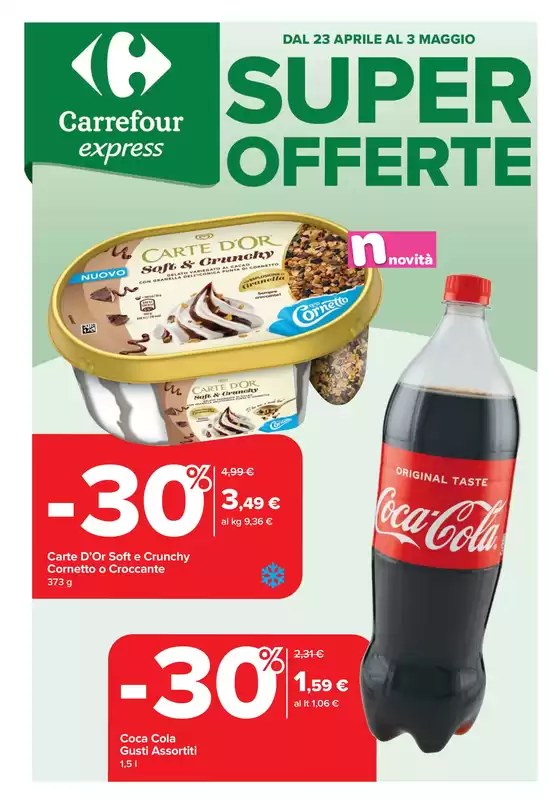 Volantino Carrefour Express | Super Offerte | 2026-04-23T00:00:00.000Z - 2026-05-03T00:00:00.000Z