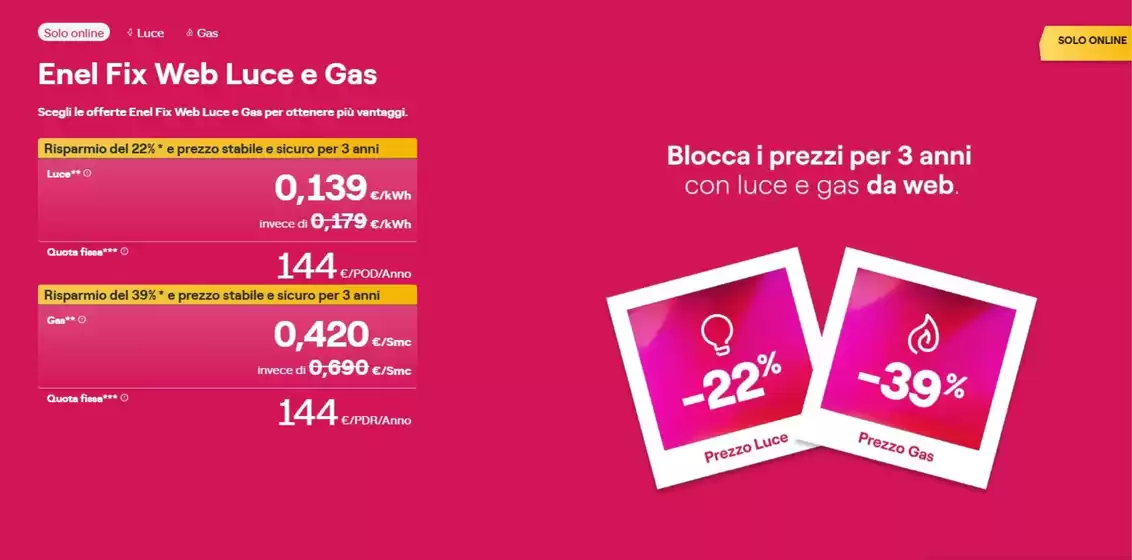 Volantino Spazio Enel a Creazzo | Enel Fix Web Luce e Gas | 2026-04-29T00:00:00.000Z - 2026-05-13T00:00:00.000Z