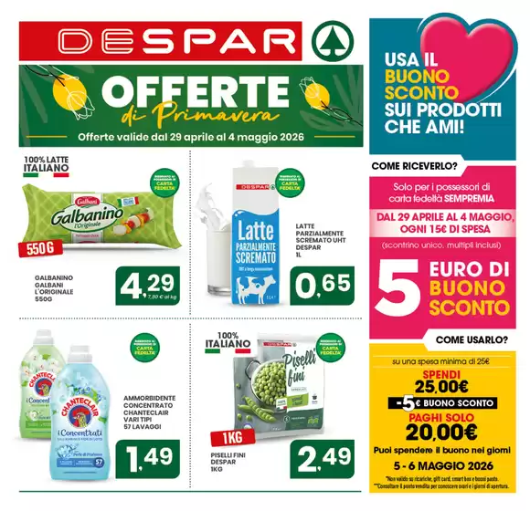 Volantino Despar | Offerte di primavera | 2026-04-29T00:00:00.000Z - 2026-05-06T00:00:00.000Z