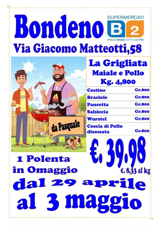 Volantino Supermercati B2 | Offerte | 2026-04-29T00:00:00.000Z - 2026-05-03T00:00:00.000Z