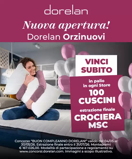 Volantino Dorelan | Nuova Apertura Orzinuovi | 2026-05-04T00:00:00.000Z - 2026-05-30T00:00:00.000Z