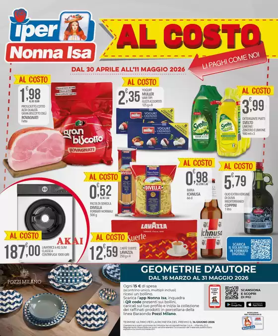 Volantino Iper Nonna Isa | Al costo | 2026-04-30T00:00:00.000Z - 2026-05-11T00:00:00.000Z