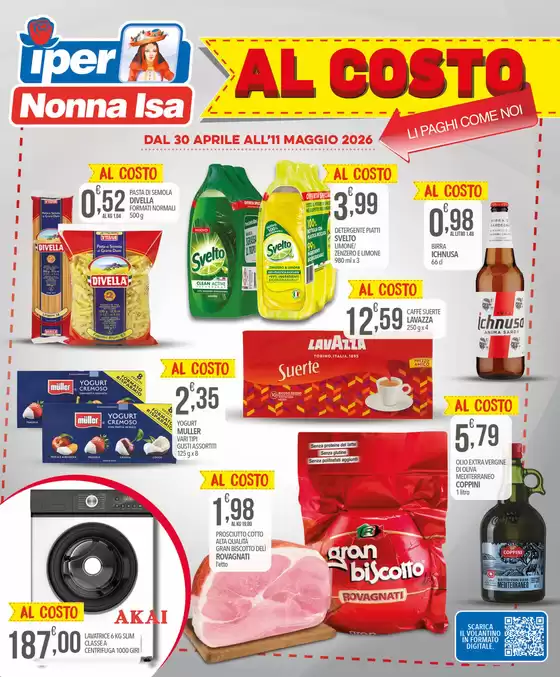Volantino Iper Nonna Isa | AL COSTO | 2026-04-30T00:00:00.000Z - 2026-05-11T00:00:00.000Z