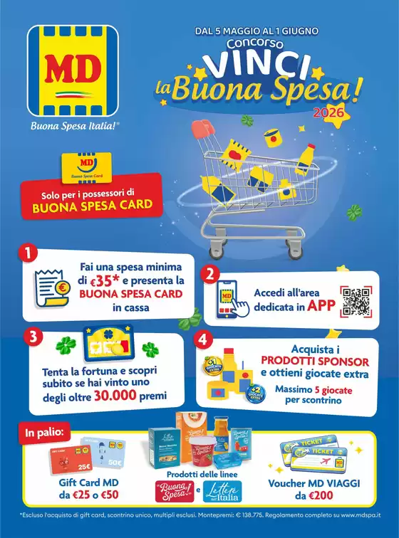 Volantino MD a Foggia | Buona Spesa Italia! | 2026-05-05T00:00:00.000Z - 2026-05-17T00:00:00.000Z