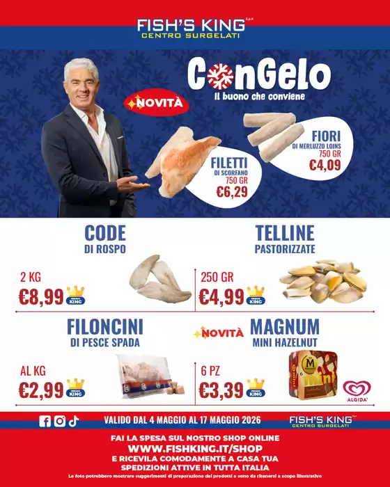 Volantino Fish's King | Valido dal 4 maggio al 17 maggio 2026 | 2026-05-04T00:00:00.000Z - 2026-05-17T00:00:00.000Z