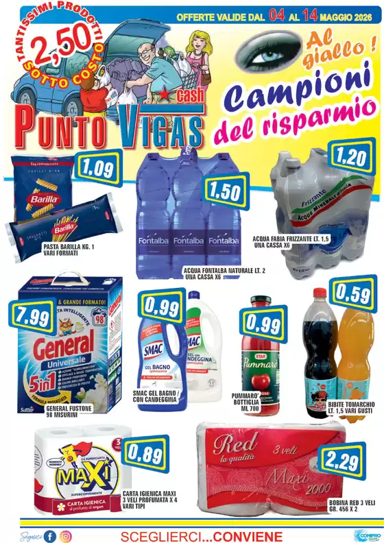 Volantino Punto Vigas | Campioni del risparmio | 2026-05-04T00:00:00.000Z - 2026-05-14T00:00:00.000Z